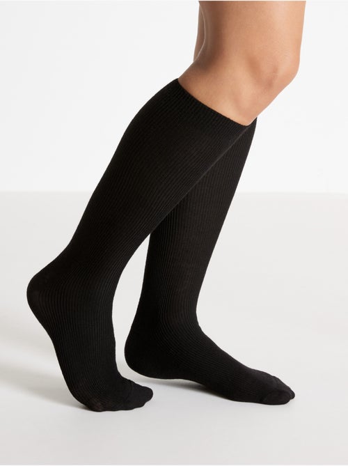 Lot de 2 paires de mi-bas 50% laine - DAXON - Kiabi