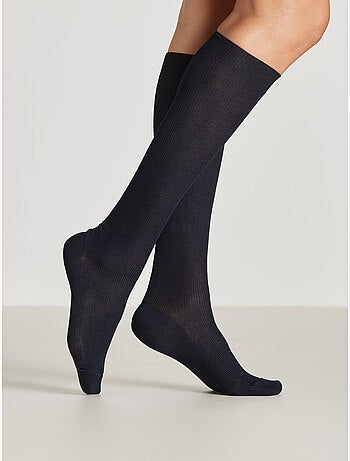 Lot de 2 paires de mi-bas 79% coton - DAXON