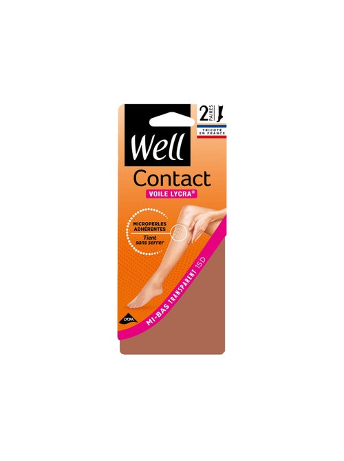 Lot de 2 paires de mi-bas CONTACT - Kiabi