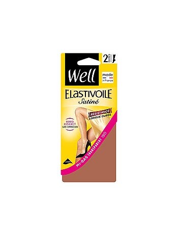 Lot de 2 paires de mi-bas ELASTIVOILE