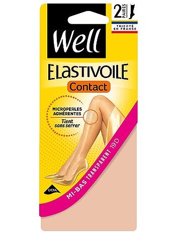 Lot de 2 paires de mi-bas ELASTIVOILE
