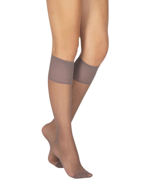 Lot de 2 paires de mi-bas ELASTIVOILE - Kiabi