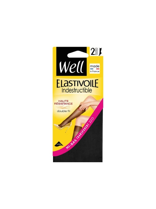 Lot de 2 paires de mi-bas ELASTIVOILE - Kiabi