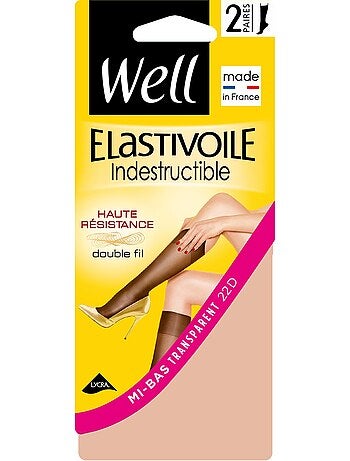 Lot de 2 paires de mi-bas ELASTIVOILE