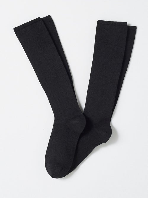 Lot de 2 paires de mi-bas mixtes Thermolactyl maille laineuse - Damart - Kiabi