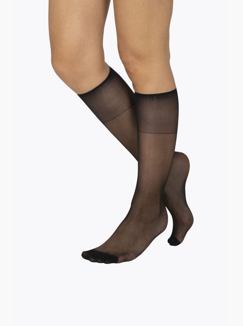 Lot de 2 paires de mi-bas WELL INFINI CONFORT - Kiabi