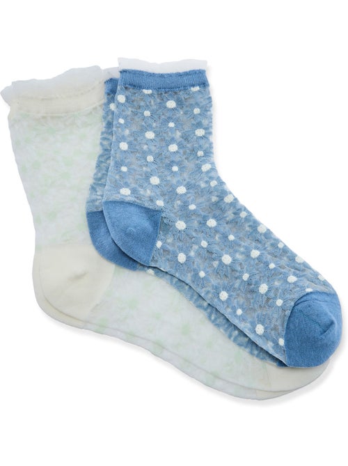 Lot de 2 paires de mi-chaussettes. - DAXON - Kiabi