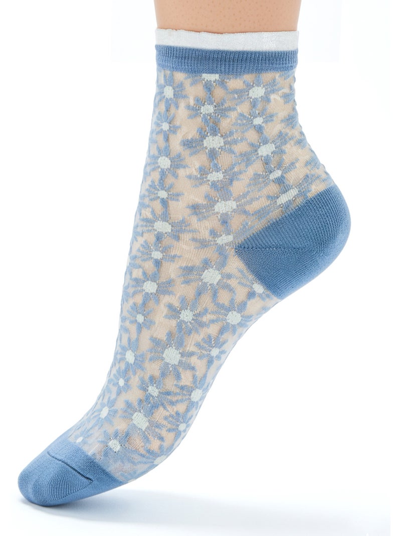 Lot de 2 paires de mi-chaussettes. - DAXON Multicolore - Kiabi