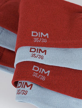 Lot de 2 Paires de Mi-Chaussettes Basique Coton