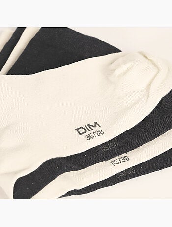 Lot de 2 Paires de Mi-Chaussettes Basique Coton