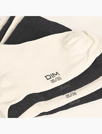 Lot de 2 Paires de Mi-Chaussettes Basique Coton