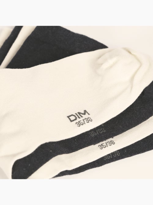 Lot de 2 Paires de Mi-Chaussettes Basique Coton - Kiabi