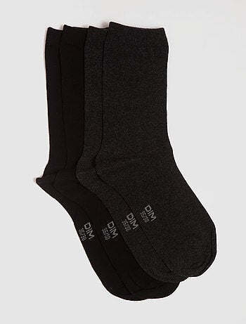 Lot de 2 Paires de Mi-Chaussettes Basique Coton