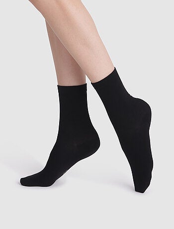 Lot de 2 Paires de Mi-Chaussettes Basique Coton