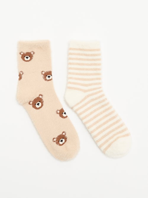 Lot de 2 paires de mi-chaussettes - Kiabi