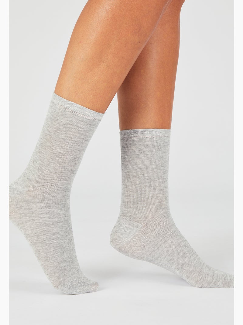 Lot de 2 paires de mi-chaussettes Climatyl - Damart Multicolore - Kiabi