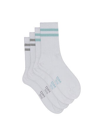 Lot de 2 paires de mi-chaussettes coton Mode