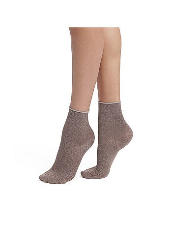 Lot de 2 paires de mi-chaussettes coton Mode