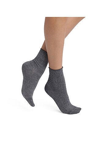 Lot de 2 paires de mi-chaussettes coton Mode
