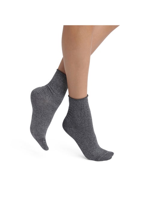 Lot de 2 paires de mi-chaussettes coton Mode - Kiabi