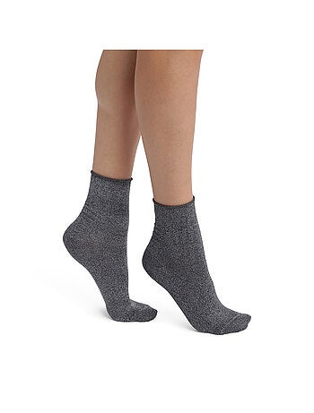 Lot de 2 paires de mi-chaussettes coton Mode