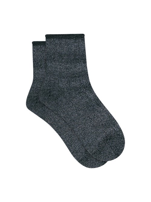 Lot de 2 paires de mi-chaussettes coton Mode - Kiabi