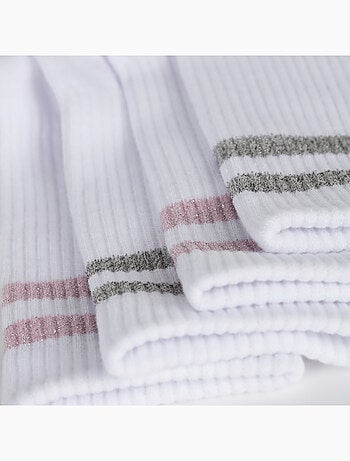 Lot de 2 paires de mi-chaussettes coton Mode