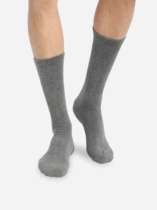 Lot de 2 Paires de Mi-Chaussettes Coton Outdoor - Kiabi
