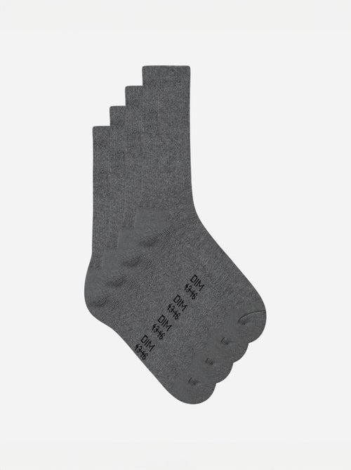 Lot de 2 Paires de Mi-Chaussettes Coton Outdoor - Kiabi