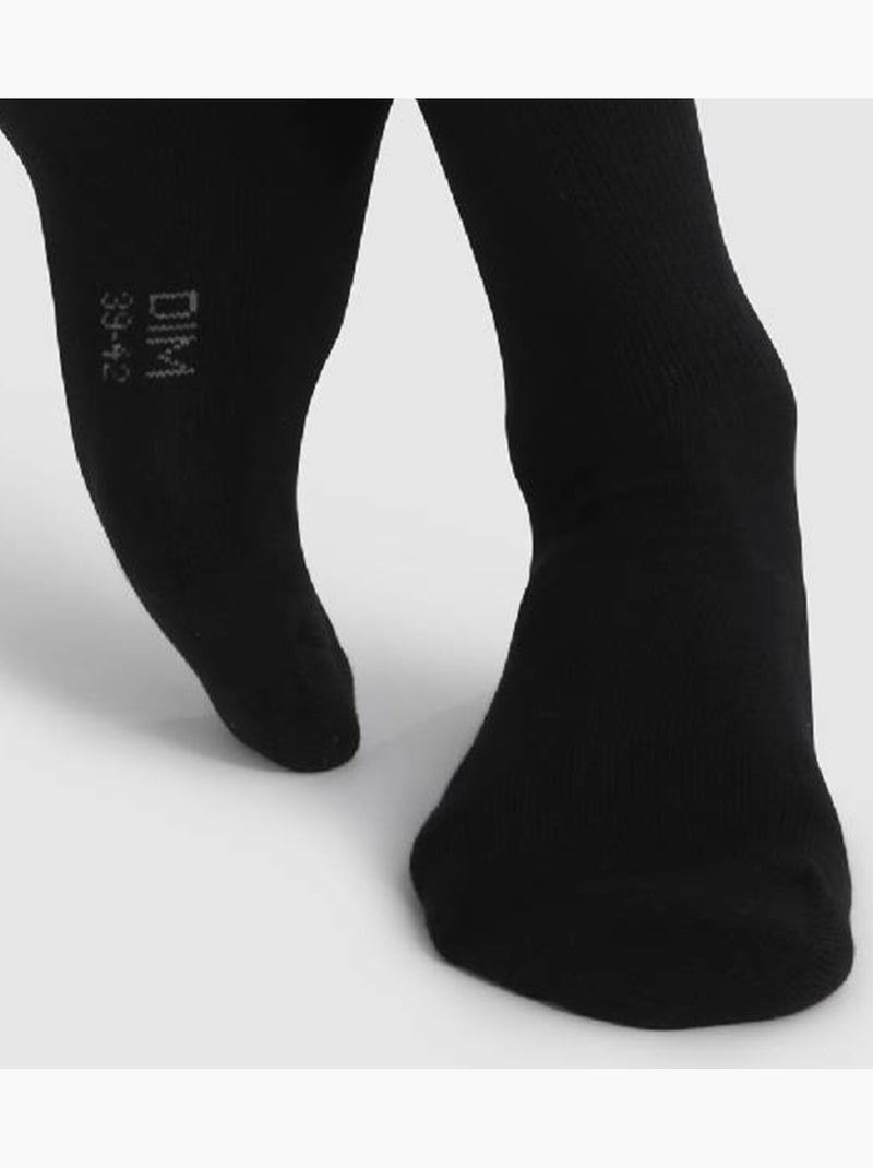 Lot de 2 Paires de Mi-Chaussettes Coton Outdoor Noir - Kiabi