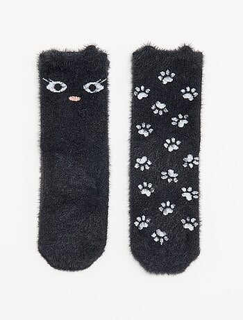 Lot de 2 paires de mi-chaussettes fantaisie