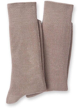 Lot de 2 paires de mi-chaussettes laine - DAXON