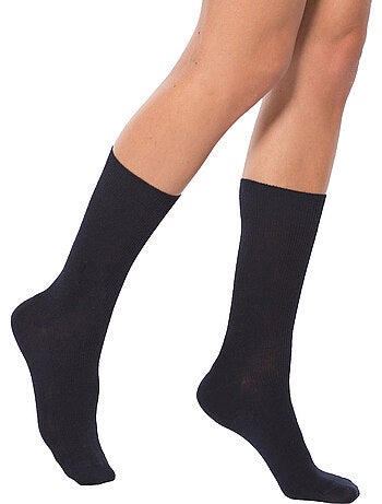 Lot de 2 paires de mi-chaussettes laine - DAXON