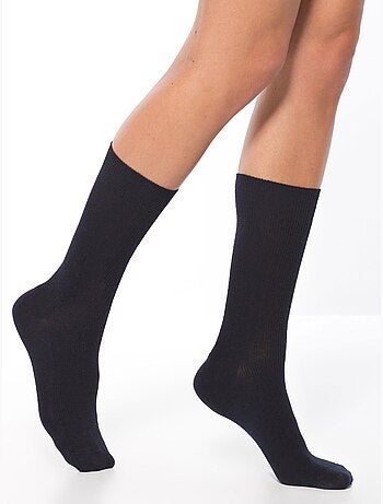 Lot de 2 paires de mi-chaussettes laine - DAXON