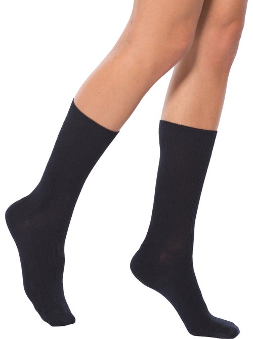 Lot de 2 paires de mi-chaussettes laine - DAXON - Kiabi Lot de 2 paires de mi-chaussettes laine - DAXON - Kiabi