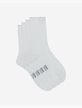 Lot de 2 Paires de Mi-Chaussettes Basique Coton