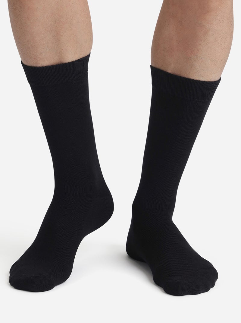 Lot de 2 paires de mi-chaussettes polaire Thermo Noir - Kiabi