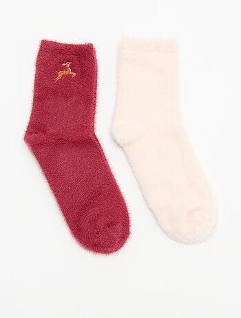 Lot de 2 paires de mi-chaussettes