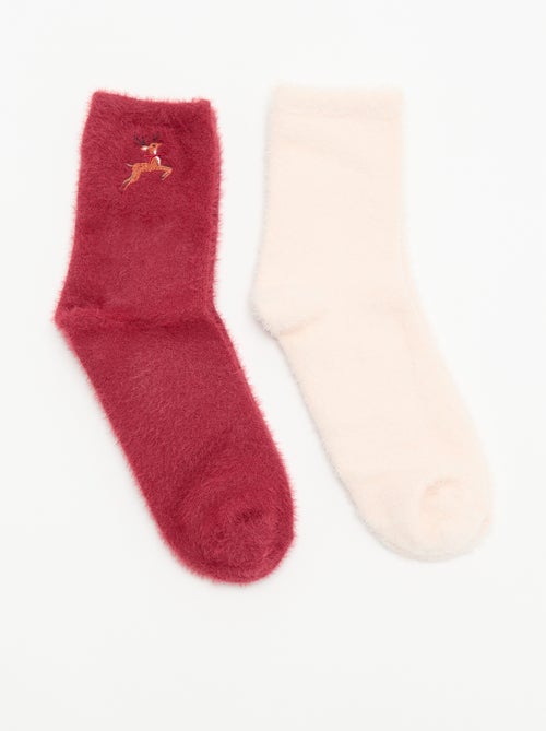 Lot de 2 paires de mi-chaussettes - Kiabi Lot de 2 paires de mi-chaussettes - Kiabi
