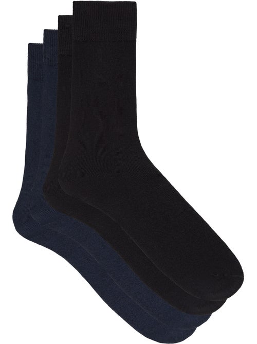 Lot de 2 paires de mi-chaussettes Thermo - Kiabi Lot de 2 paires de mi-chaussettes Thermo - Kiabi