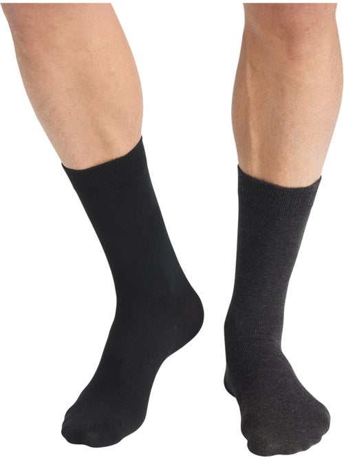 Lot de 2 paires de mi-chaussettes Thermo - Kiabi Lot de 2 paires de mi-chaussettes Thermo - Kiabi