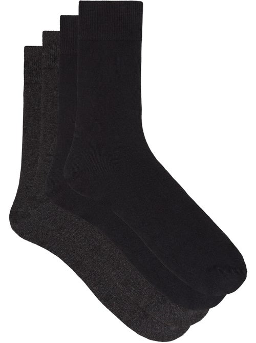 Lot de 2 paires de mi-chaussettes Thermo - Kiabi Lot de 2 paires de mi-chaussettes Thermo - Kiabi