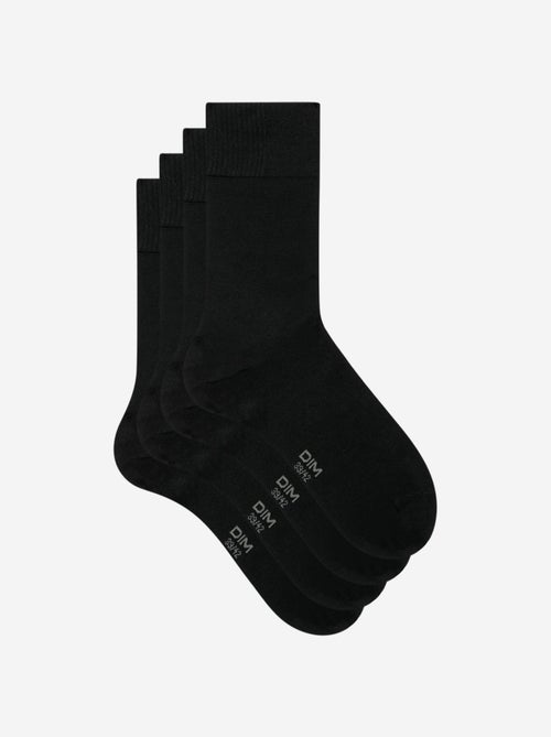 Lot de 2 Paires de Mi-Chaussettess Bambou - Kiabi