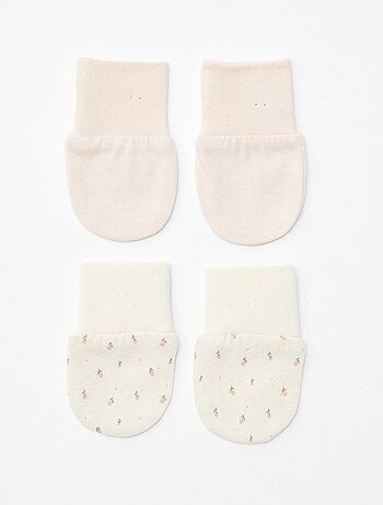 Lot de 2 paires de moufles anti-griffes
