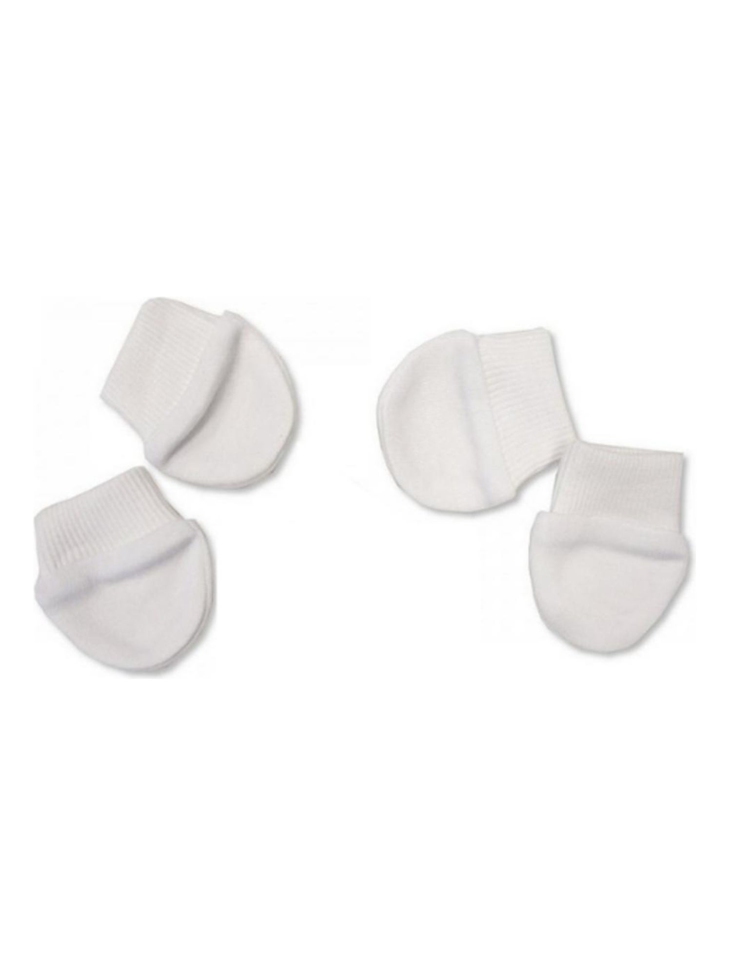 6 Paires De Moufles Anti-rayures Pour Bébé 0-8 Mois - Coton Doux - Élastique Réglable