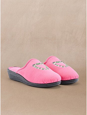 Lot de 2 paires de mules brodées - PEDICONFORT