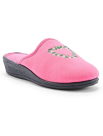 Lot de 2 paires de mules brodées - PEDICONFORT