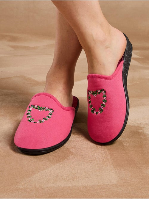 Lot de 2 paires de mules brodées - PEDICONFORT - Kiabi