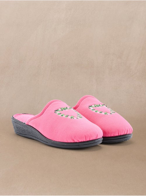 Lot de 2 paires de mules brodées - PEDICONFORT - Kiabi