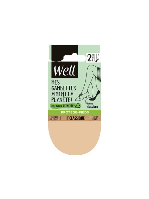 Lot de 2 paires de protège-pieds MES GAMBETTES AIMENT LA PLANÈTE - Kiabi
